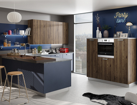 Коричневая кухня в Анапе