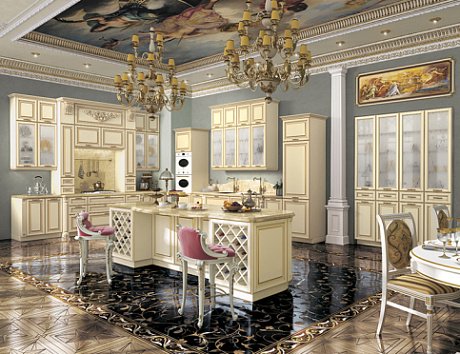 Кухни из массива дерева