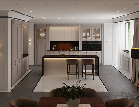 кухня в современном стиле, нестандартные кухни
