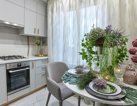 Светлая кухня в Арзамасе