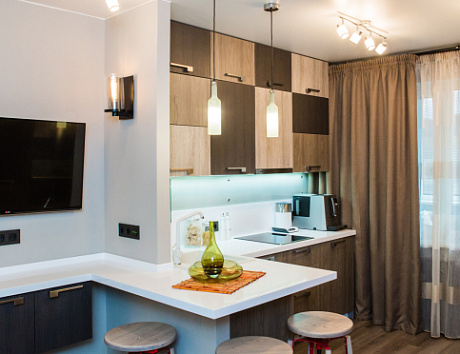 Коричневая кухня в Чите