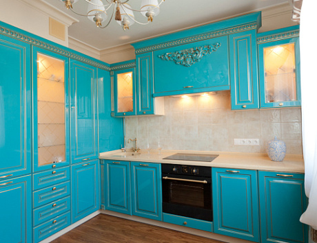 Синяя кухня в Казани