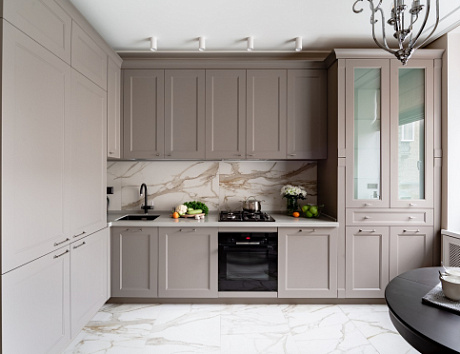 Серая кухня в Нижнем Новгороде