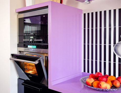 Фиолетовая кухня в Егорьевске