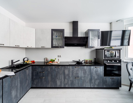 Серая кухня в Самаре