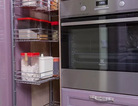 Фиолетовая кухня в Твери