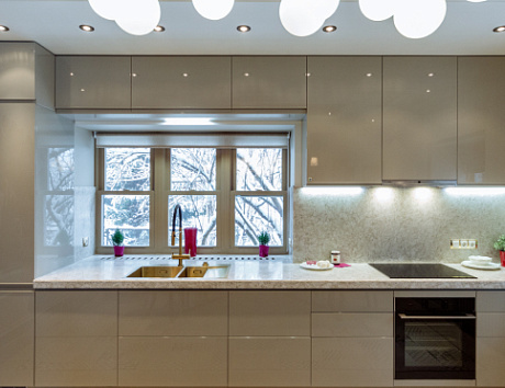 Серая кухня в Егорьевске