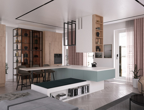 Светлая кухня в Обнинске