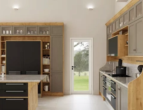 Серая кухня в Чите