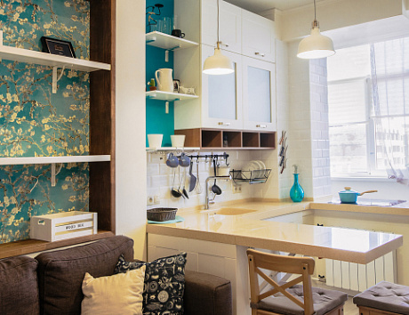 Бежевая кухня во Владивостоке