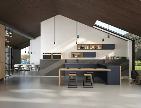 Синяя кухня в Твери