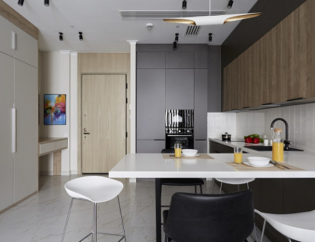 Коричневая кухня в Чите