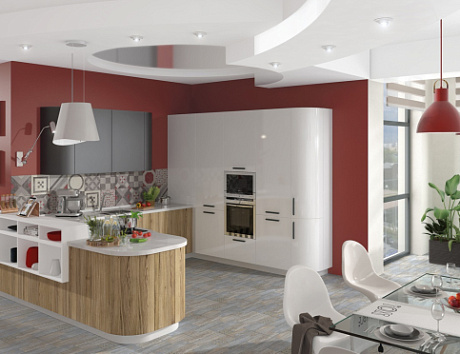 Белая кухня в Липецке