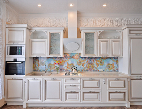 Бежевая кухня во Владивостоке